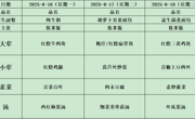 6.16——6.20菜单公示